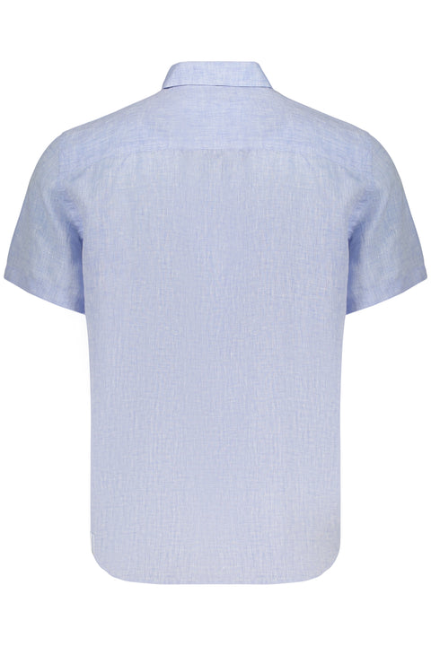North Sails Camicia Maniche Corte Uomo Azzurro