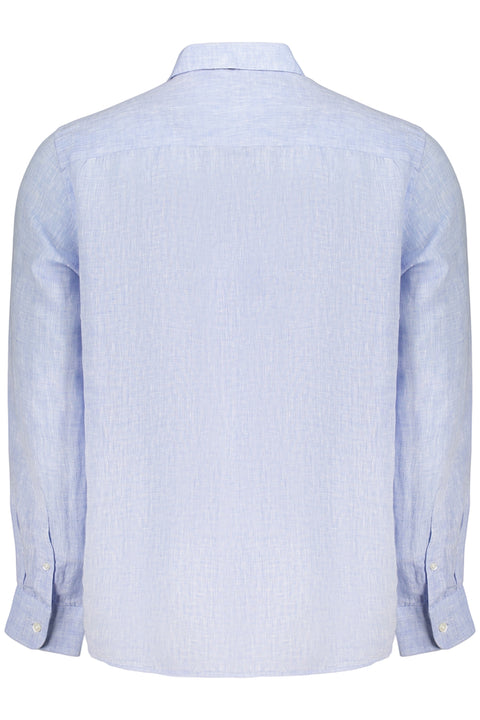North Sails Camicia Maniche Corte Uomo Azzurro