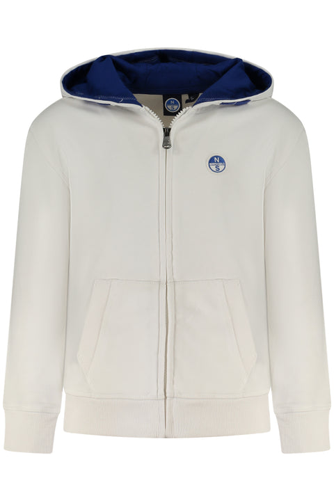North Sails Felpa Con Zip Bambino Bianco