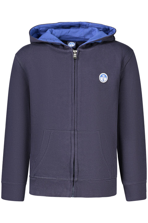 North Sails Felpa Con Zip Bambino Blu