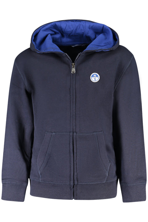 North Sails Felpa Con Zip Bambino Blu
