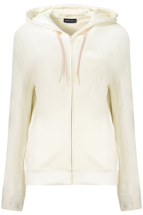 North Sails Felpa Con Zip Donna Bianco