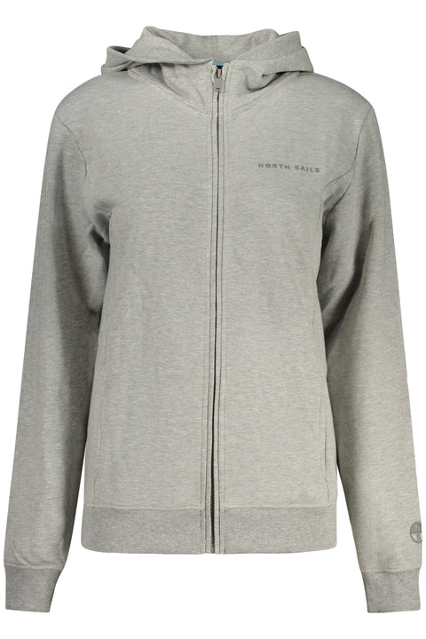 North Sails Felpa Con Zip Donna Grigio
