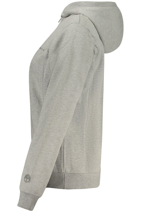 North Sails Felpa Con Zip Donna Grigio