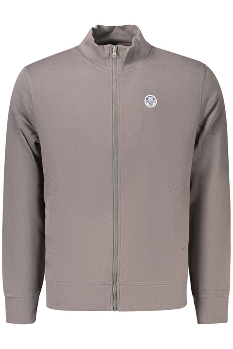 North Sails Felpa Con Zip Uomo Grigio