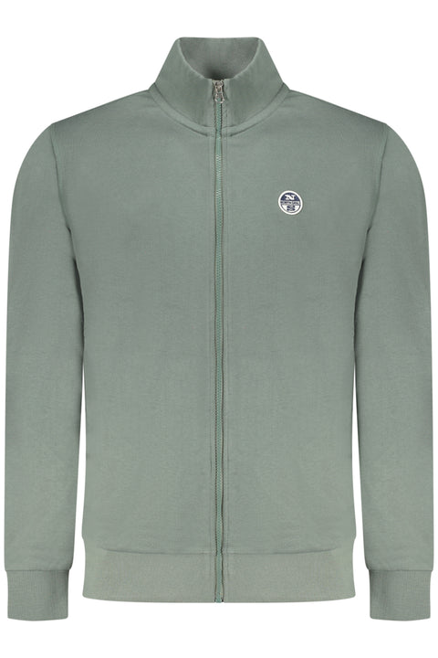 North Sails Felpa Con Zip Uomo Verde