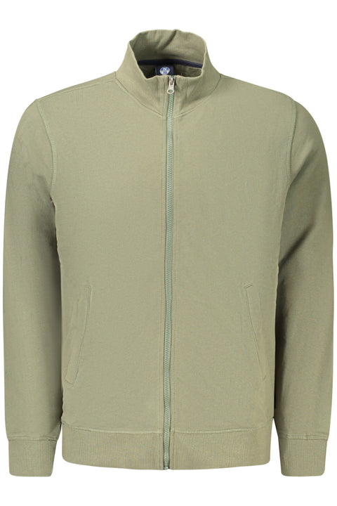 North Sails Felpa Con Zip Uomo Verde