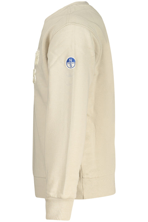 North Sails Felpa Senza Zip Bambino Beige