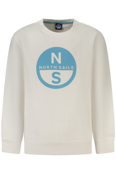 North Sails Felpa Senza Zip Bambino Bianco