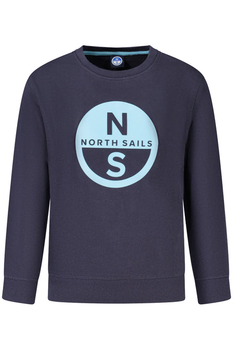 North Sails Felpa Senza Zip Bambino Blu