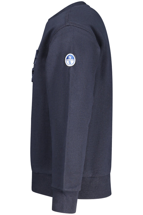 North Sails Felpa Senza Zip Bambino Blu