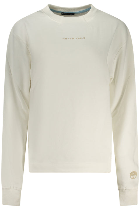 North Sails Felpa Senza Zip Donna Bianco