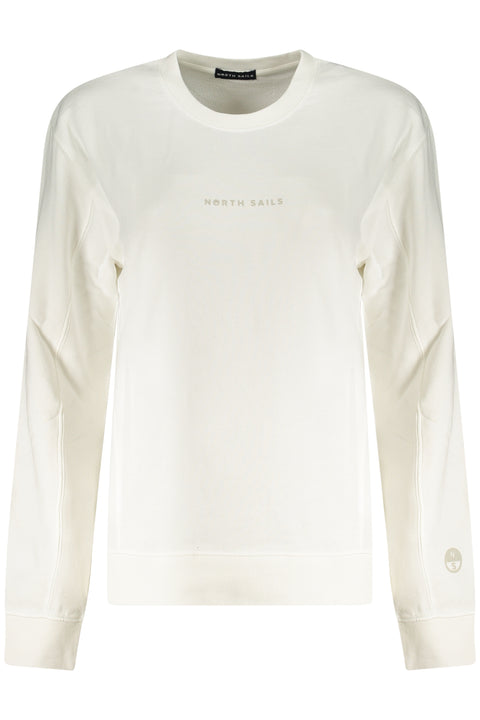 North Sails Felpa Senza Zip Donna Bianco