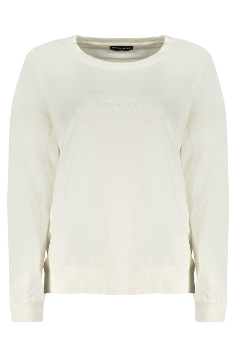 North Sails Felpa Senza Zip Donna Bianco