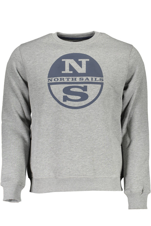 North Sails Felpa Senza Zip Uomo Grigio