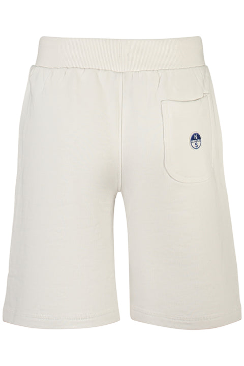 North Sails Pantalone Tuta Corto Bambino Bianco