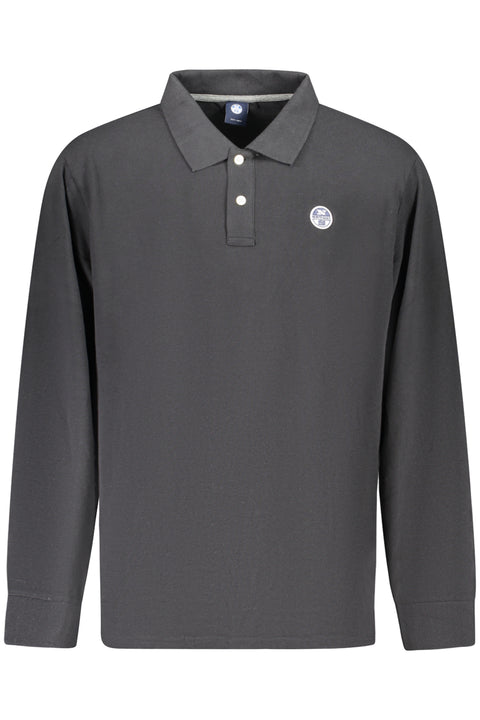 North Sails Polo Maniche Lunghe Uomo Nero