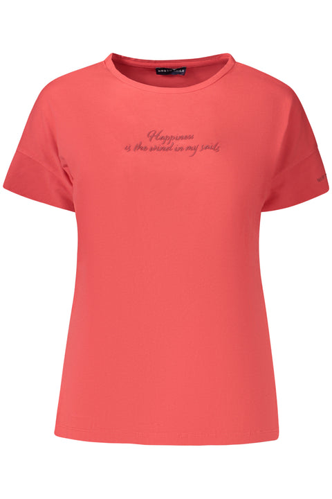 North Sails T-Shirt Maniche Corte Donna Rosso