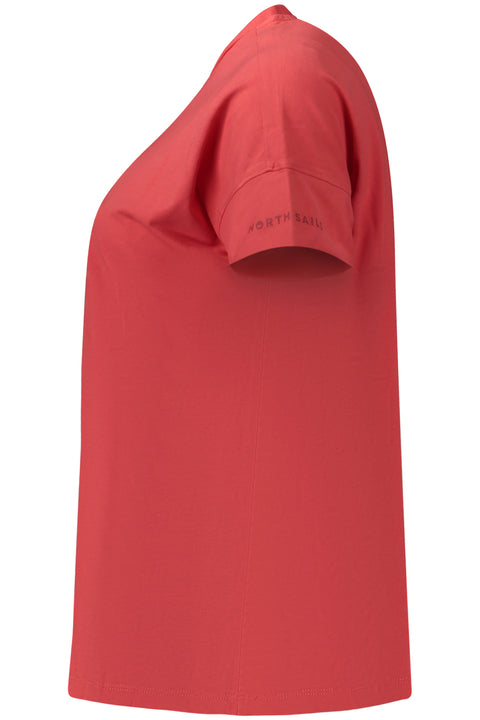 North Sails T-Shirt Maniche Corte Donna Rosso
