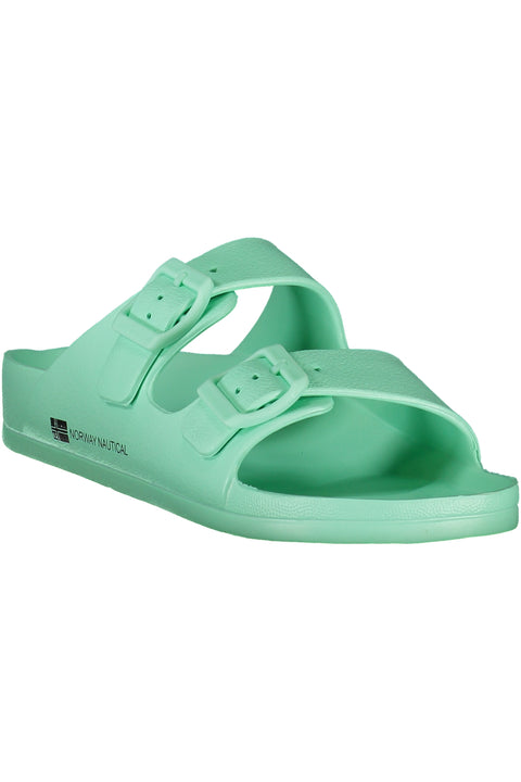 Norway 1963 Calzatura Ciabatta Donna Verde
