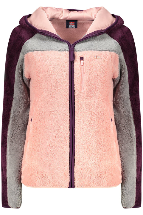 Norway 1963 Felpa Con Zip Donna Rosa