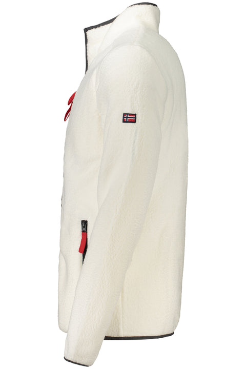 Norway 1963 Felpa Con Zip Uomo Bianco