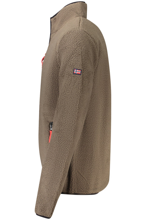 Norway 1963 Felpa Con Zip Uomo Marrone