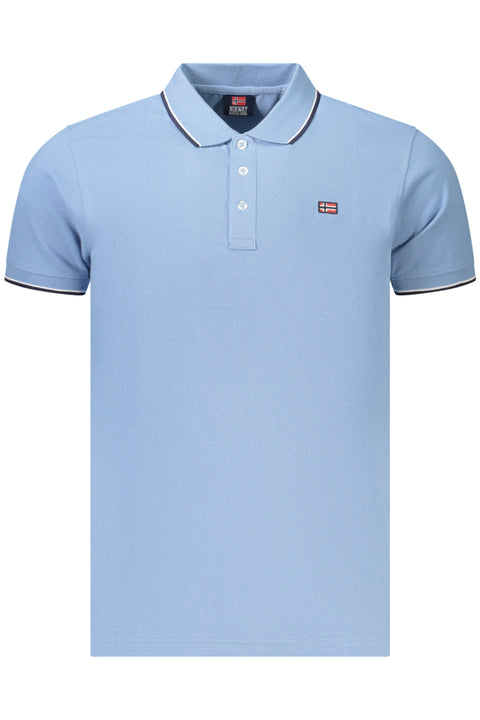 Norway 1963 Polo Maniche Corte Uomo Azzurro