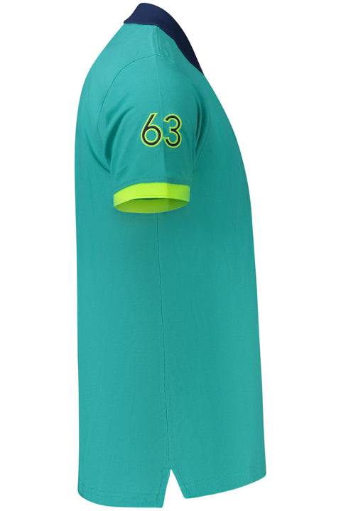 Norway 1963 Polo Maniche Corte Uomo Azzurro