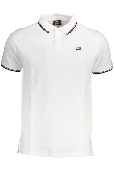 Norway 1963 Polo Maniche Corte Uomo Bianco
