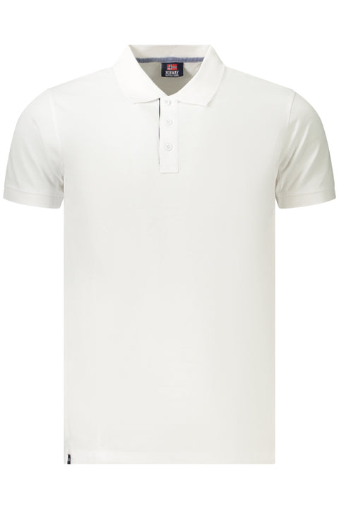 Norway 1963 Polo Maniche Corte Uomo Bianco