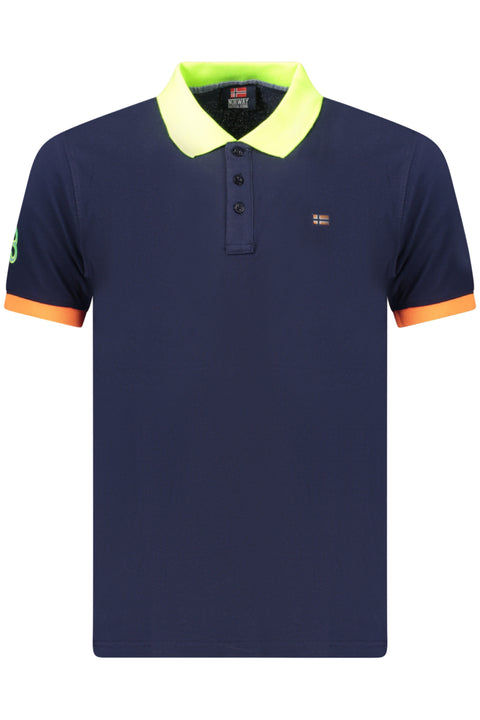 Norway 1963 Polo Maniche Corte Uomo Blu