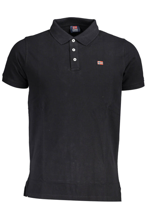 Norway 1963 Polo Maniche Corte Uomo Nero