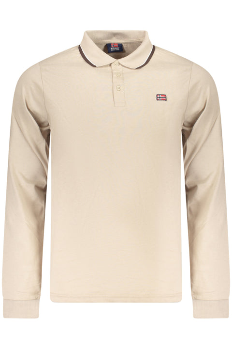 Norway 1963 Polo Maniche Lunghe Uomo Beige