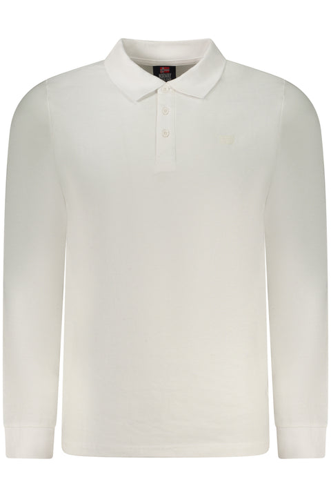 Norway 1963 Polo Maniche Lunghe Uomo Bianco