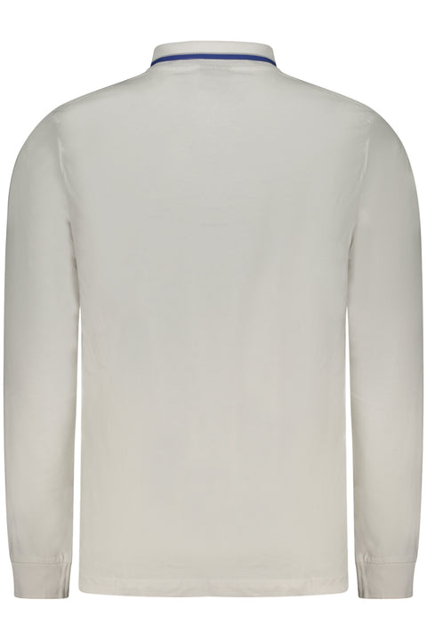 Norway 1963 Polo Maniche Lunghe Uomo Bianco