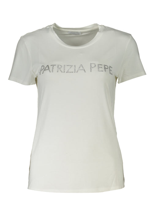 Patrizia Pepe T-Shirt Maniche Corte Donna Bianco