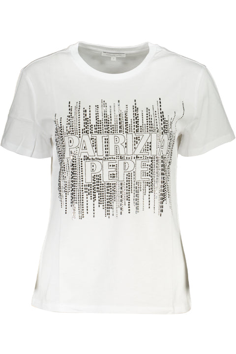 Patrizia Pepe T-Shirt Maniche Corte Donna Bianco