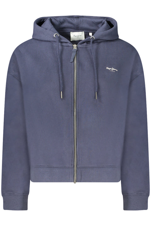 Pepe Jeans Felpa Con Zip Donna Blu