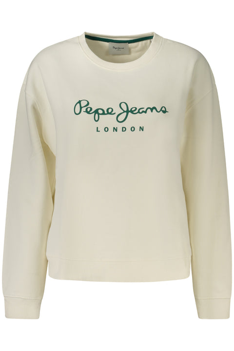 Pepe Jeans Felpa Senza Zip Donna Bianco