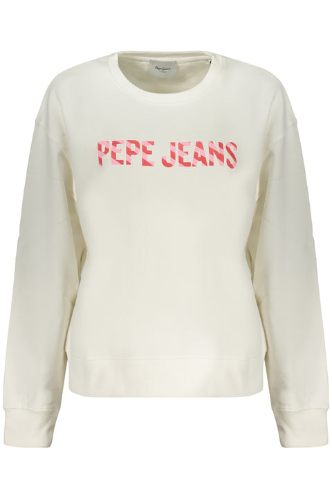 Pepe Jeans Felpa Senza Zip Donna Bianco