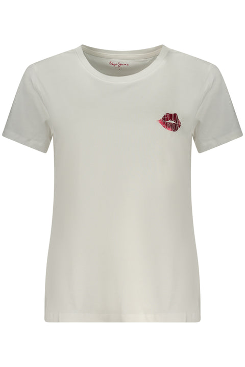 Pepe Jeans T-Shirt Maniche Corte Donna Bianco