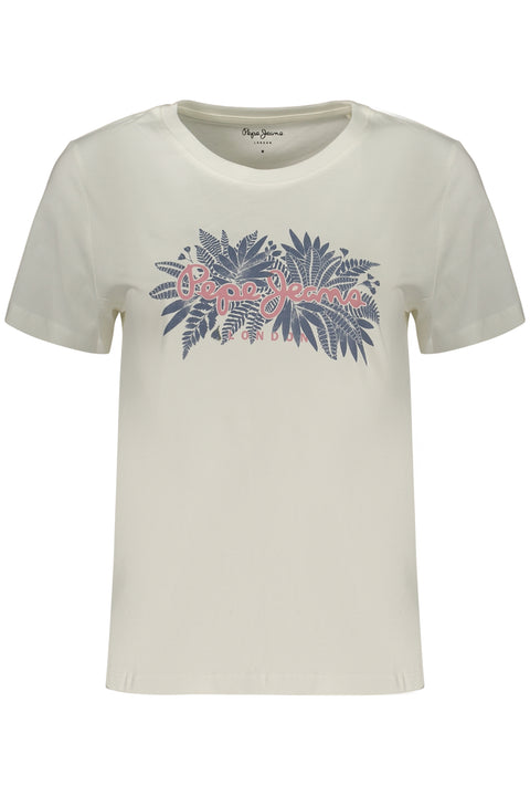 Pepe Jeans T-Shirt Maniche Corte Donna Bianco