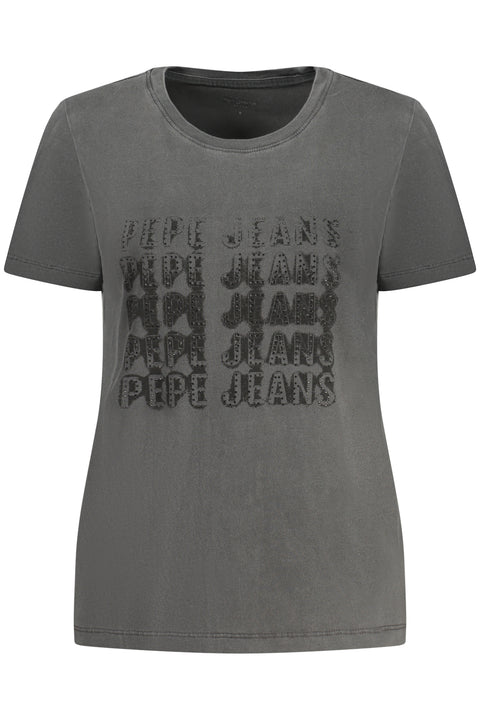 Pepe Jeans T-Shirt Maniche Corte Donna Nero