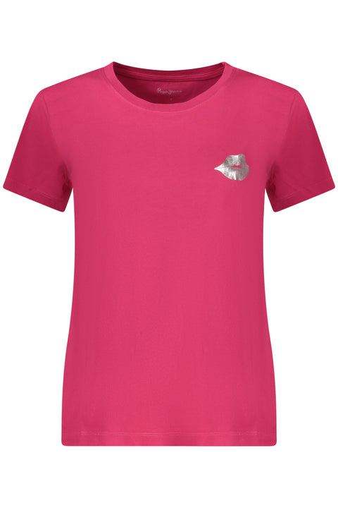 Pepe Jeans T-Shirt Maniche Corte Donna Rosso