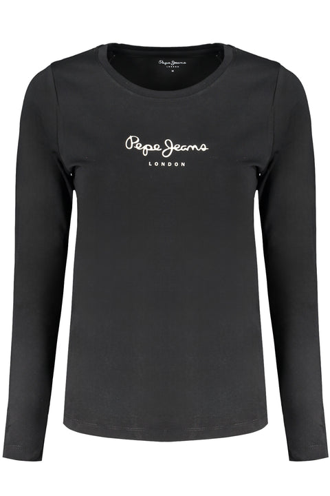 Pepe Jeans T-Shirt Maniche Lunghe Donna Nero