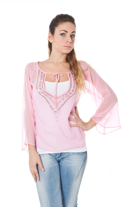 Phard T-Shirt Maniche Lunghe Donna Rosa