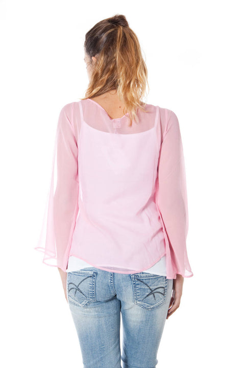 Phard T-Shirt Maniche Lunghe Donna Rosa