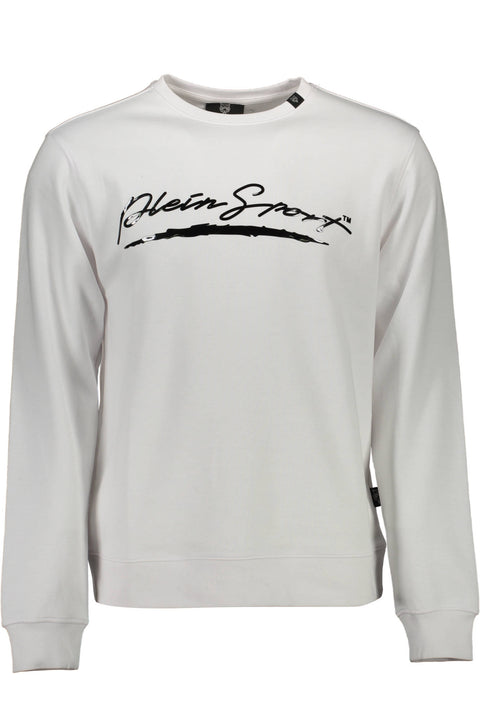 Plein Sport Felpa Senza Zip Uomo Bianco