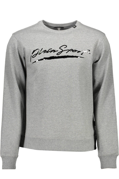 Plein Sport Felpa Senza Zip Uomo Grigio